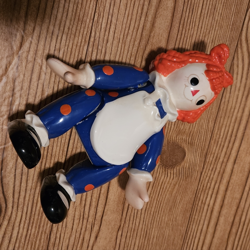 Vintage Schmid Raggedy Ann Poseable Music Box Figure - Picture 4 of 10